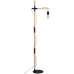 Lampe sur pied en bois 'natural wood' - noir Lampe sur pied en bois 'natural wood' - noir