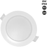 Barcelona led - spot led encastrable �tanche - ip65 - 8w - coupe � 80 - 95mm - blanc froid