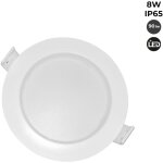 Barcelona led - spot led encastrable �tanche - ip65 - 8w - coupe � 80 - 95mm - blanc neutre