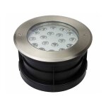 Barcelona led - spot led extrieur encastrable au sol led 18w 12v - dc ip67 3000k - blanc chaud