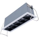 Spot linéaire led encastré 10w - puce osram - ugr18 - irc90 - blanc Spot linéaire led encastré 10w - puce osram - ugr18 - irc90 - blanc