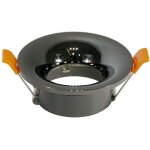 Barcelona led - support encastrable rond spot gu10 / mr16 - perle noire