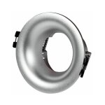 Support spot encastr pour ampoule gu10 / mr16 - coupe 70mm - argent