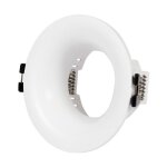 Support spot encastr pour ampoule gu10 / mr16 - coupe 70mm - blanc