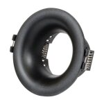 Support spot encastr pour ampoule gu10 / mr16 - coupe 70mm - noir
