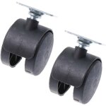 Bardusch - 2 pi�ces roues de fauteuil roulant remplacement de roue roues � 360 degr�s roue avec roues ...