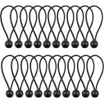 Bardusch - 20 cordons �lastiques avec boule, pour canop�e, banni�res, sacs de couchage et fixation de ...