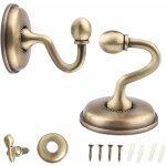 Bardusch - 2pcs embrasses de rideaux crochets, rideau crochet en bronze, vintage u support mural crochet ...