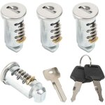 Bardusch - lot de 4 cylindres de serrure pour syst�me de porte - bagages de voiture, compatible avec ...