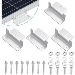 Bardusch - 4 pi�ces support montage panneau solaire en z fixation panneau solaire en alliage d'aluminium ...