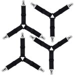 Bardusch - triangle de fixation ajustable pour drap - housse, sangle de fixation pour linge de lit, draps, ...
