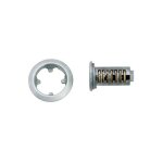 Barillet interchangeable zamac - cl� : n�31 - d�cor : nickel� - version : s'entrouvrant ojmar