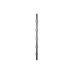 Deco fer forge - barre carré sur tranche à trous - longueur 2000mm - 13 trous carre de 20mm - acier Deco fer forge - barre carré sur tranche à trous - longueur 2000mm - 13 trous carre de 20mm - acier