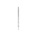 Deco fer forge - barre carré à trous - longueur 1300mm - 9 trous carre de 14mm - acier Deco fer forge - barre carré à trous - longueur 1300mm - 9 trous carre de 14mm - acier