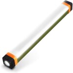 Barre lumineuse magn�tique pour tente, lampe magn�tique rechargeable, 4 modes 400 lumens, lampe de camping ...