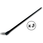 Barre � mine en fer forg� lot de 3 petit mod�le 145 cm tr�s haute r�sistance 1 embout plat et 1 embout ...