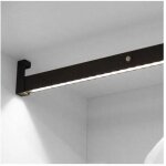 Barre de penderie pour armoire castor avec lumi�re led, batterie amovible et d�tecteur de mouvement, ...