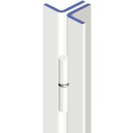 Barre de pivot 30x30mm corni�re droite finition �poxy blanc - heracles - bli - bpi10003