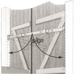 Barre de s�curit� de volet n3 1m 40 1m60 ? acier lamin� zingu� blanc ? installation rapide sur bois ou ...