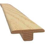 Barre de seuil en bois ch�ne massif verni mat - aspect bois brut - 12x33x1200mm - m�me niveau