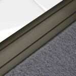 Barre de seuil firm k132 forme: c : 36 mm longueur: 134 cm pr� - perc� bronze