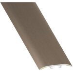 Barre de seuil universel aluminium inox mat 38mm long. 830mm
