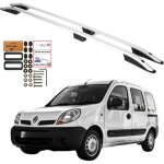 Barres de toit en aluminium robustes et durables pour renault kangoo (1999 - 2008).