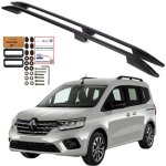 Barres de toit renault kangoo mk3 l2 long 2022 - aluminium massif noir