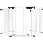 Skecten - barrire de scurit 310 cm grille protection pour animaux chemine escalier blanc