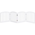 Costway - barrière en bois 4 pièces pour chiens, barrière pliable autoportante avec peinture écologique, ... Costway - barrière en bois 4 pièces pour chiens, barrière pliable autoportante avec peinture écologique, ...