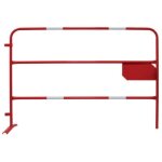 Barrière de chantier btp Ø 25mm rouge et blanche 350001901 Barrière de chantier btp Ø 25mm rouge et blanche 350001901
