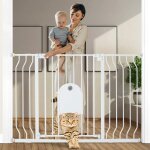 Insma ? barri�re de s�curit� enfant extensible pour escalier ? h. 76 x l. 75 - 111 cm max ? m�canisme ...