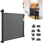 Uisebrt - barrire de scurit rtractable 0  150 cm, barrire de scurit escalier pour bbs enfants ...