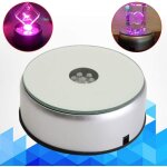 Base d'�cran led 7 lumi�res changeantes de couleur plateau tournant �lectrique pour la d�coration en ...