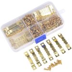 Basetbl - 100pcs cintre photo attache cadre accroche tableau photo crochet en metal dor�e solide et durable ...