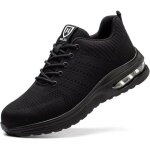 Baskets l�g�res � embout en acier pour hommes, antid�rapantes, coussin d'air, respirantes, anti - odeurs, ...