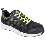 Tennis tove steelite s1p couleur : noir / vert taille 45 - portwest