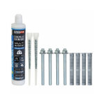 Kit de scellement chimique 300ml ? prise rapide 5 - 10 min ? charge jusqu'� 4 tonnes ? pour b�ton et ...