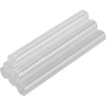 B�tons de colle 8 mm, transparents, 12 pi�ces.