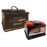 Batterie auto ursus max 55ah ? 12v ? d�marrage 480a ? fiable et sans entretien