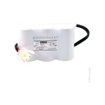 Nx - batterie eclairage secours 3xd st1 + backplate + amp 3. 6v 4ah