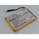 Batterie compatible avec garmin nvi 285wt, 285w, 285 gps, appareil de navigation (1250mah, 3, 7v, li ...