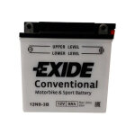 Batterie moto exide 12n9 - 3b 12v 9ah 85a