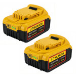 Batteries pour outils �lectriques 18 v 5 ah (lot de 2) et pour perceuses compatibles avec les batteries ...