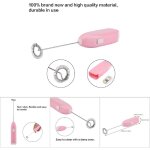 Batteur � ?ufs �lectrique rose - mousseur � lait et fouet pour cuisine
