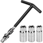 Bazywtyh - jeu de 5 cl�s � bougie d'allumage 16 / 18 / 21 mm - universelle pour voiture et moto - extracteur ...