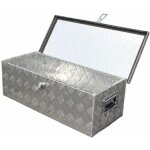 Bc - elec ? caisse � outils aluminium 60 litres nettb18 ? dimensions 76x33x25cm ? coins soud�s et serrure ...