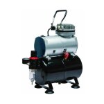 Bc - elec - tc - 20t mini - compresseur aérographe modèle as186 avec réservoir d'air et régulateur Bc - elec - tc - 20t mini - compresseur aérographe modèle as186 avec réservoir d'air et régulateur