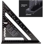 Bcc 17cm rapporteur triangle alliage d'aluminium �querre charpentier triangle metrique professionnel ...