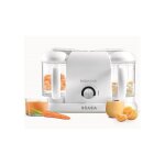 Babycook duo, robot bebe 4 en 1, cuiseur, mixeur, contenance xxl 2200 ml - blanc - beaba Babycook duo, robot bebe 4 en 1, cuiseur, mixeur, contenance xxl 2200 ml - blanc - beaba